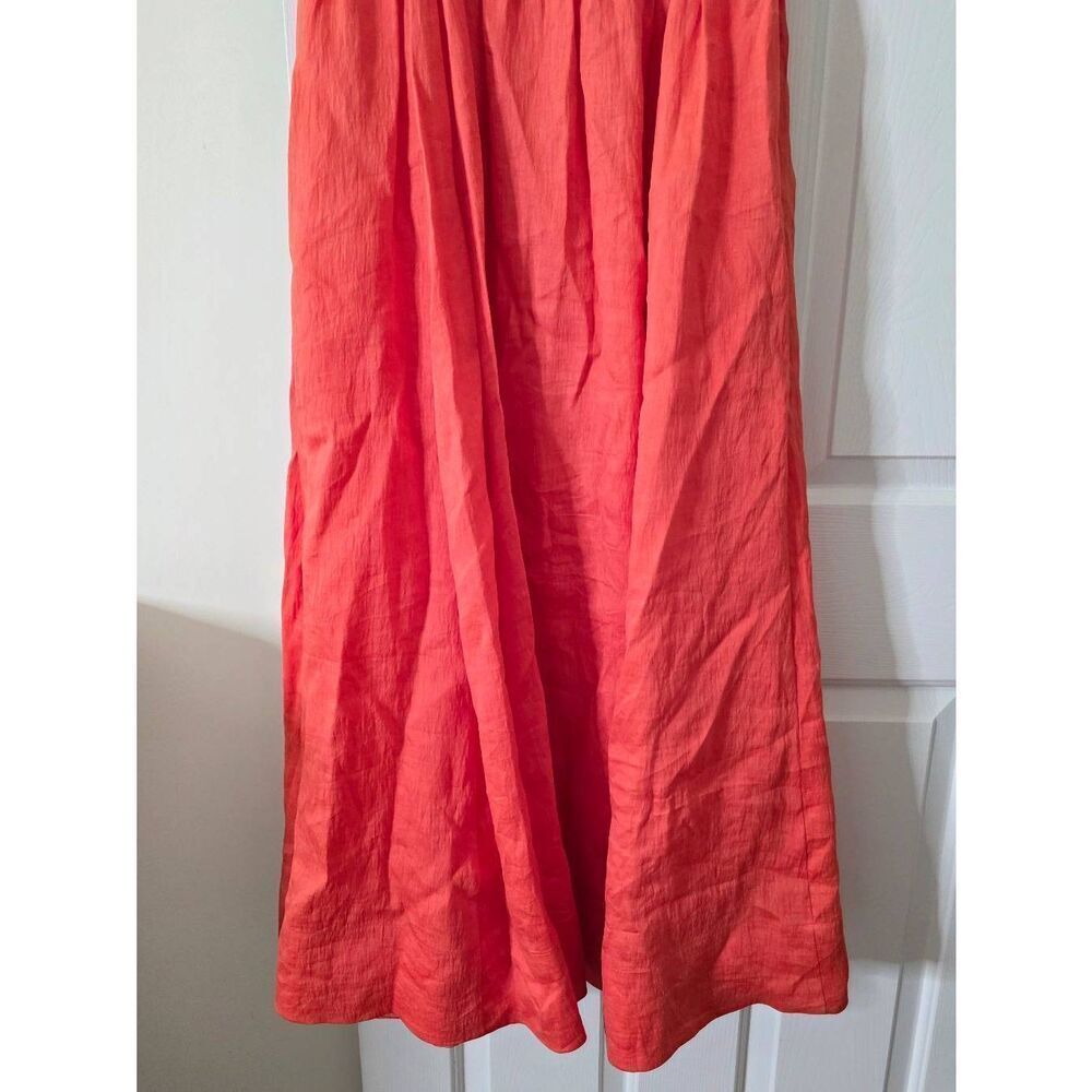 La Ligne Vibrant Orange Spaghetti-Strap Maxi Dress - Picture 11 of 12